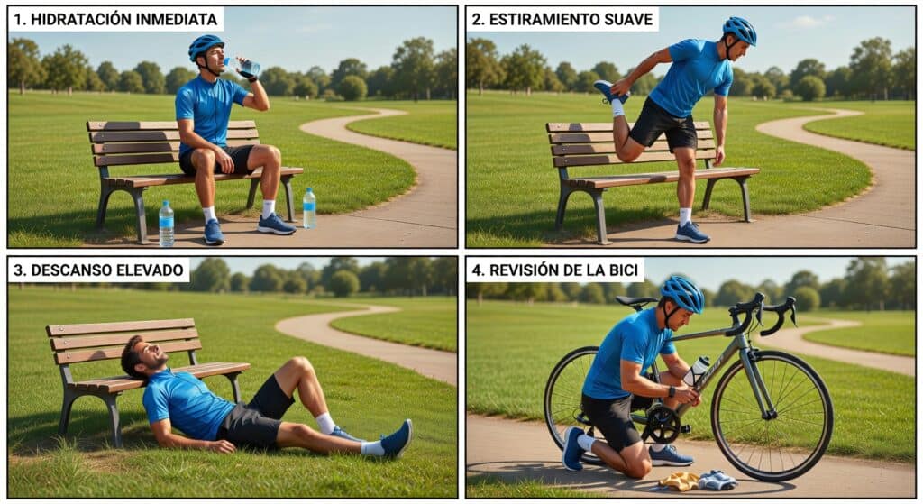 Tips para no estar cansado tras salir con la bici