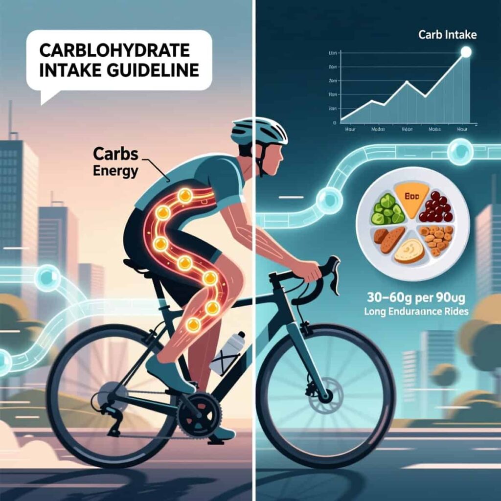 ¿Cuantos hidratos de carbono debo consumir en bicicleta?