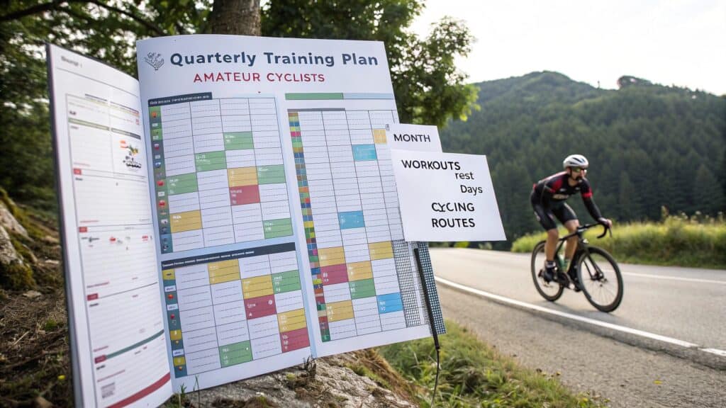 Plan trimestral de entrenamiento para ciclistas amateur