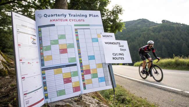 Plan trimestral de entrenamiento para ciclistas amateur