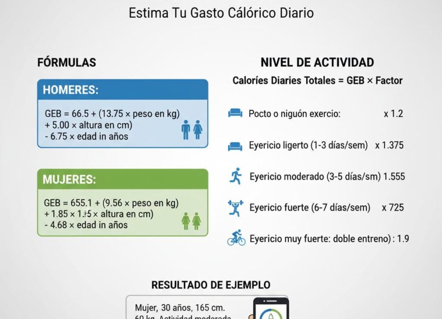🧮 Calculadora de calorías Harris Benedict