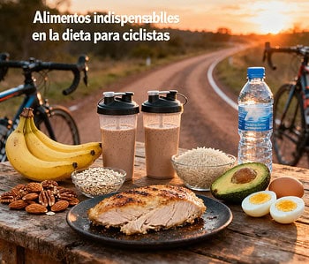 Alimentos indispensables en la dieta para ciclistas