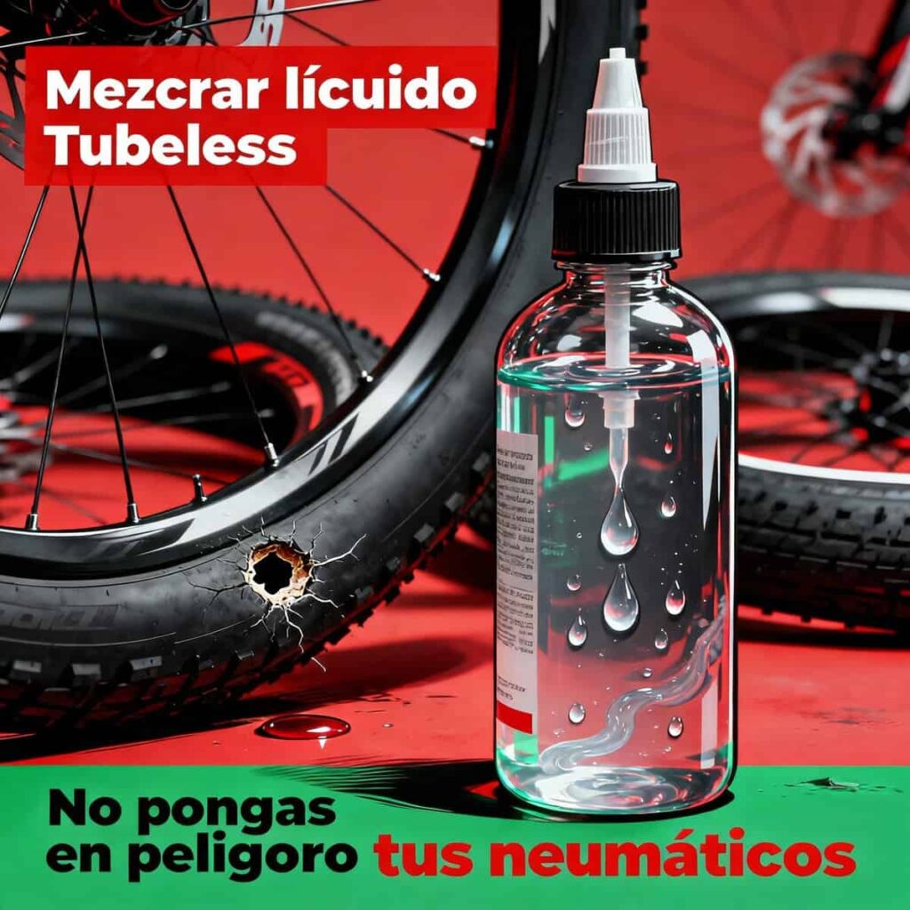 Mezclar líquido Tubeless