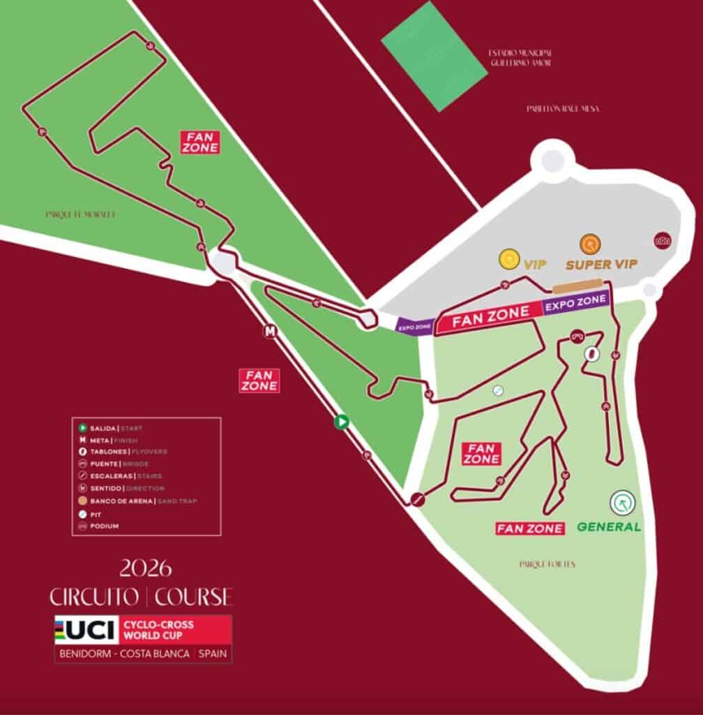 Benidorm modifica su circuito de CX para 2026