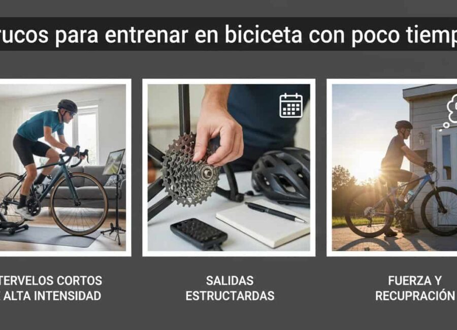 Trucos para entrenar en bicicleta con poco tiempo