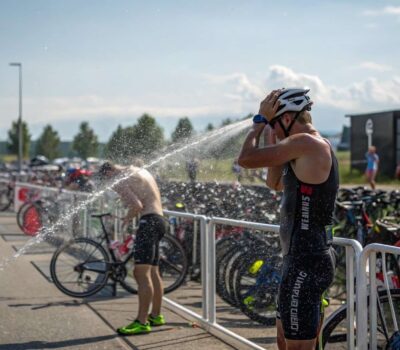 Duchas de agua fría en ciclismo