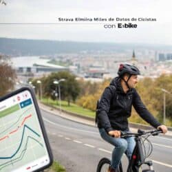 Strava elimina miles de datos de ciclistas con e-bike