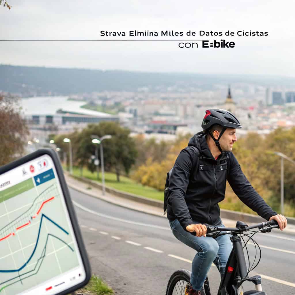 Strava elimina miles de datos de ciclistas con e-bike