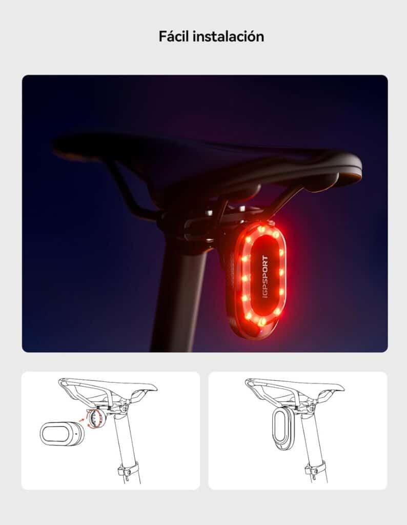 Radares traseros para bicicletas