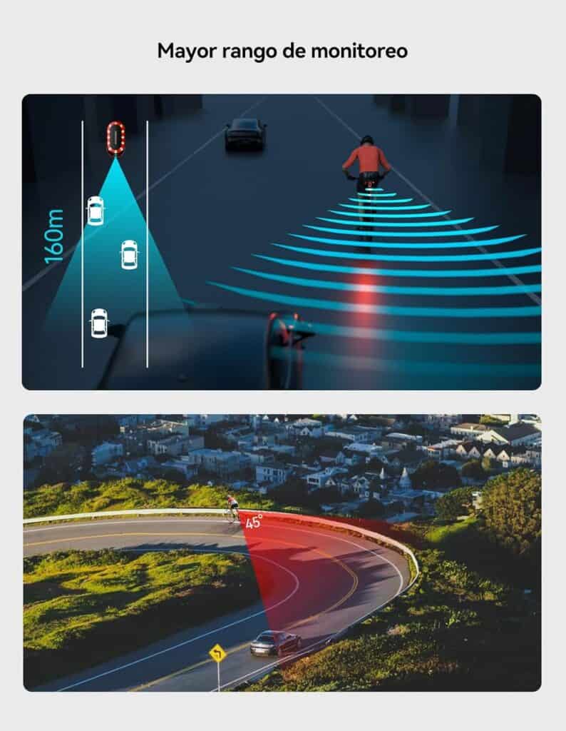 Radar trasero para bicicleta iGPSPORT SRmini
