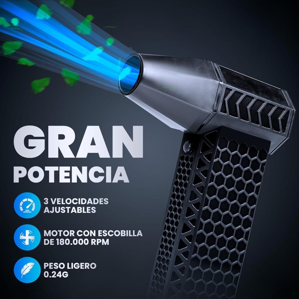 Ventilador turbo portátil para secar la bicicleta