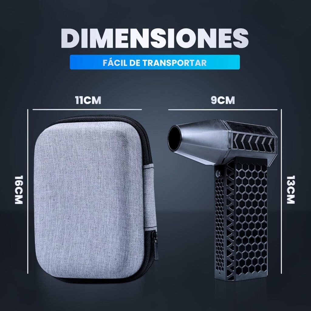Ventilador turbo portátil para secar la bicicleta
