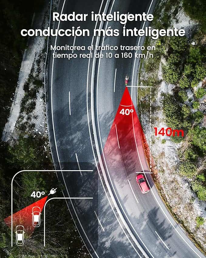Radares traseros para bicicletas