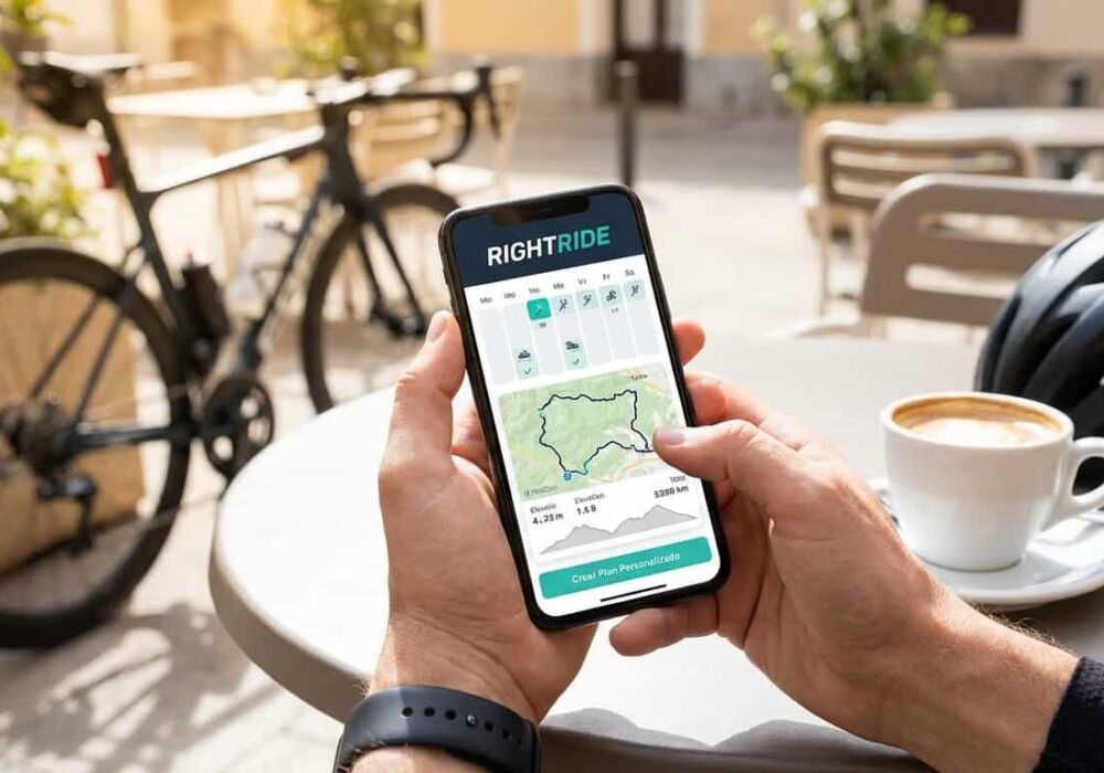RIGHTRIDE la APP para planificar entrenamiento de ciclistas