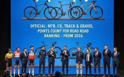 los puntos de MTB, CX, pista y gravel valdrán para el ranking de carretera desde 2026