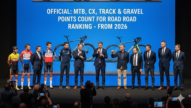 los puntos de MTB, CX, pista y gravel valdrán para el ranking de carretera desde 2026
