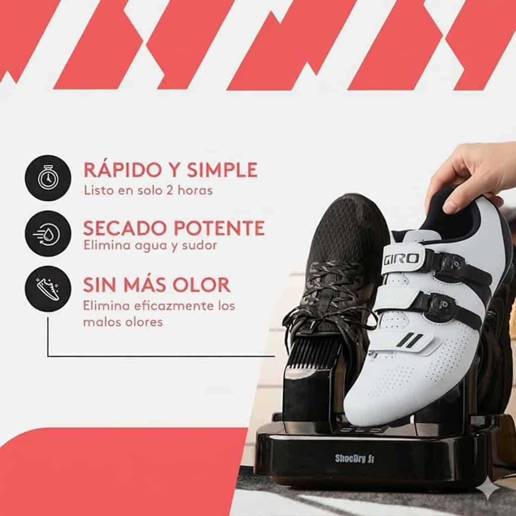 Secador de zapatillas para ciclismo