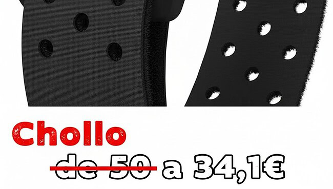 Cinturón de control de frecuencia cardíaca para entrenamiento fitness y running, equipado con tecnología Coospo.