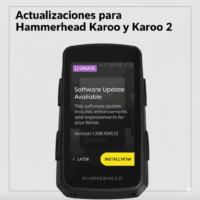 Actualizaciones para Hammerhead Karoo y Karoo 2