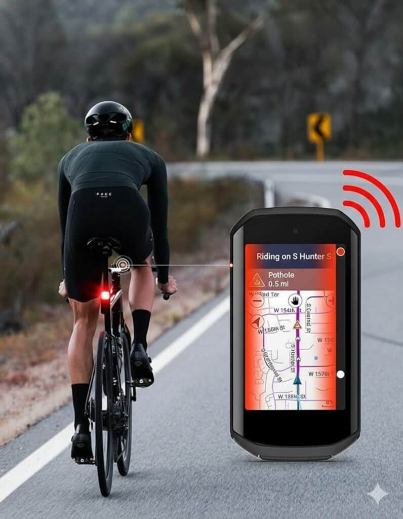 Radares traseros para bicicletas