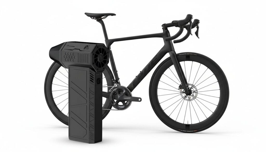 Ventilador turbo portátil para secar la bicicleta