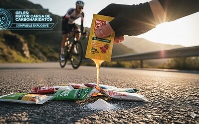 Los geles como mayor carga de carbohidratos