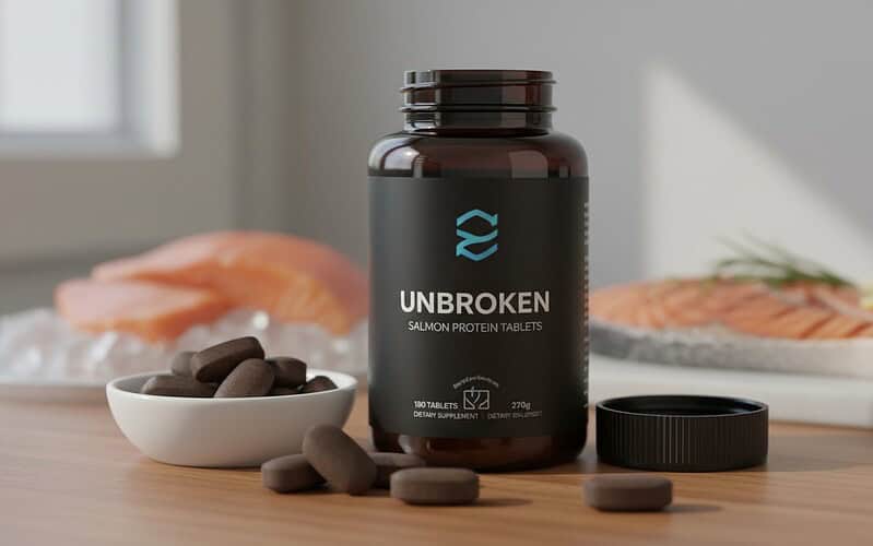 Pastillas de proteína de salmón