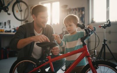 Ajustar una bicicleta de niño