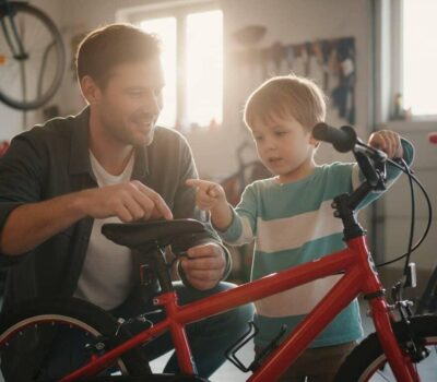 Ajustar una bicicleta de niño