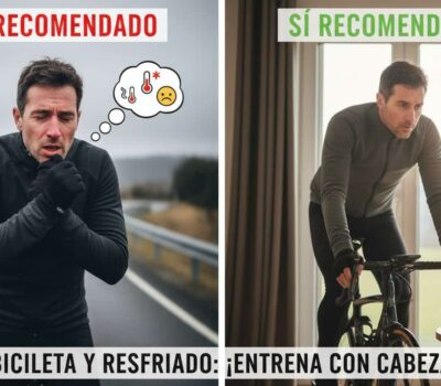 Montar en bicicleta estando resfriado