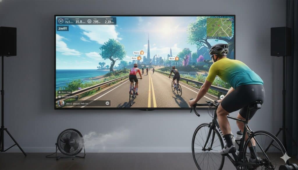 Cómo funciona la aplicación Zwift