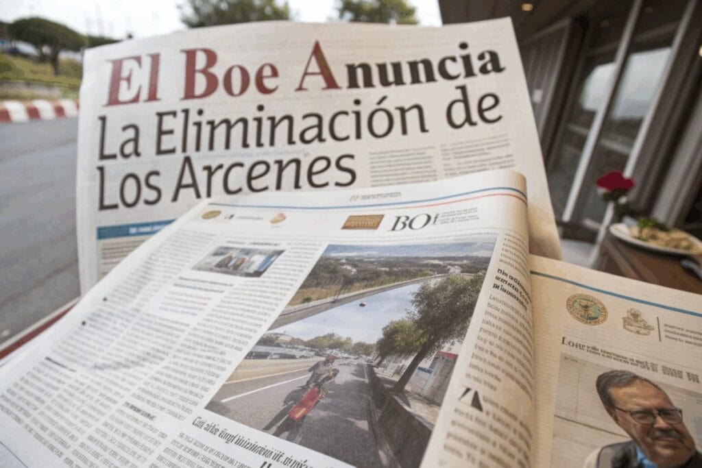EL BOE anuncia la eliminación de los arcenes