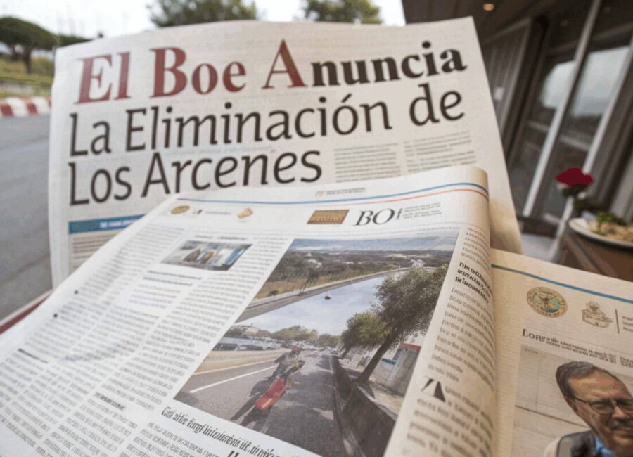 EL BOE anuncia la eliminación de los arcenes