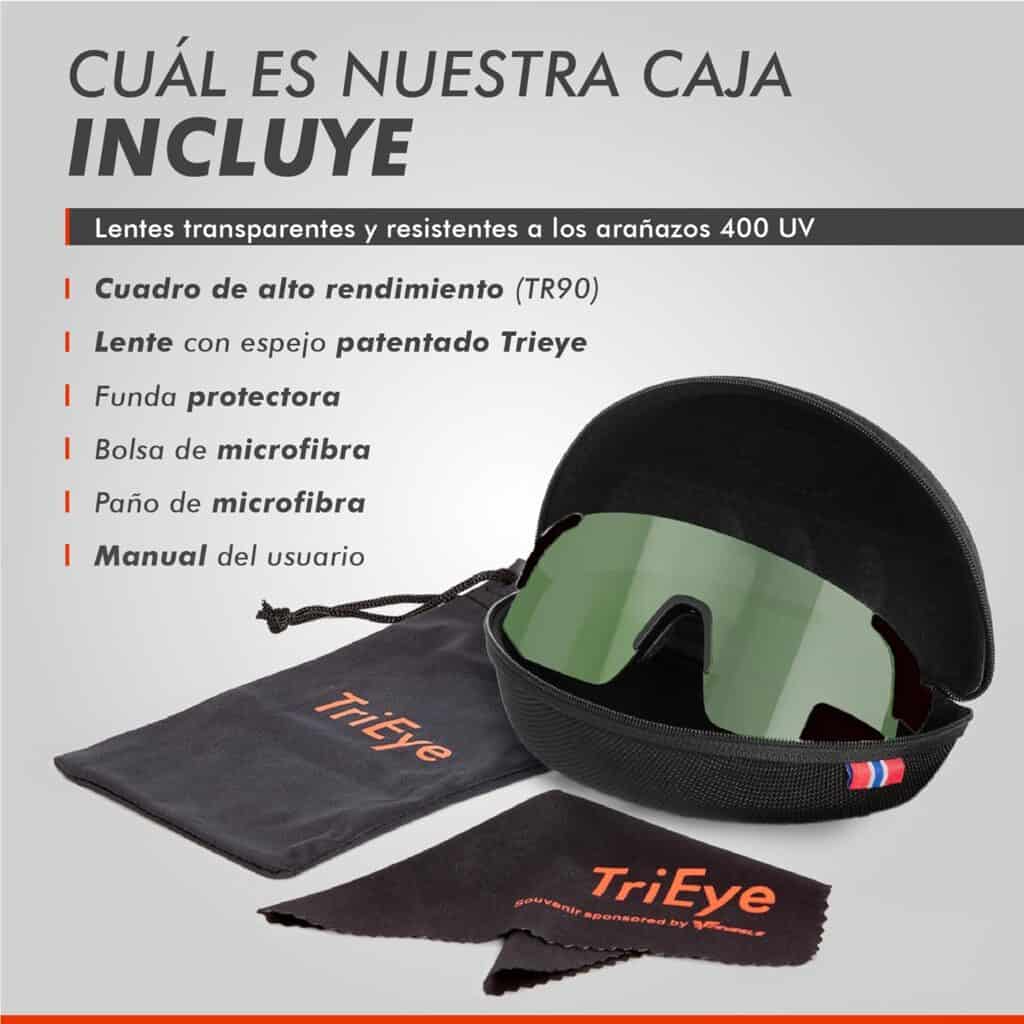 Gafas de ciclismo con espejo retrovisor