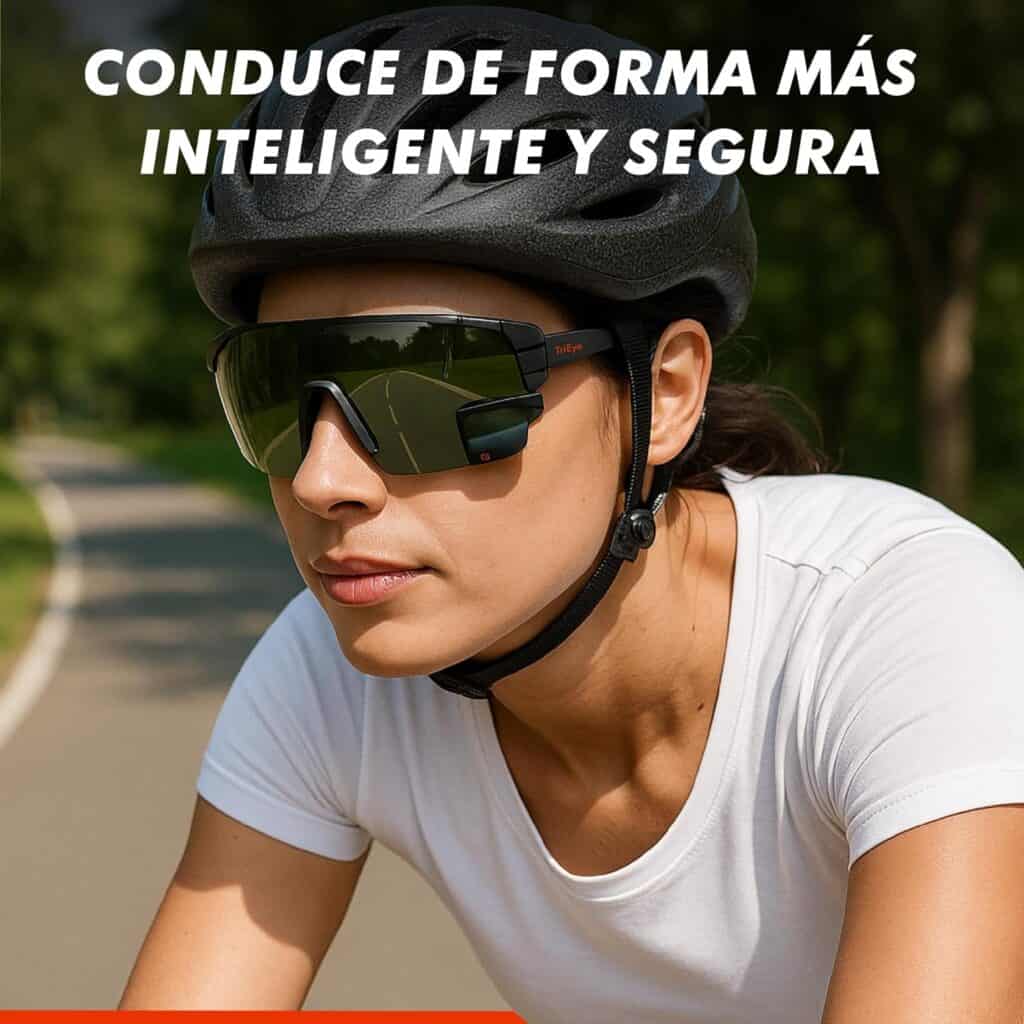 Gafas de ciclismo con espejo retrovisor