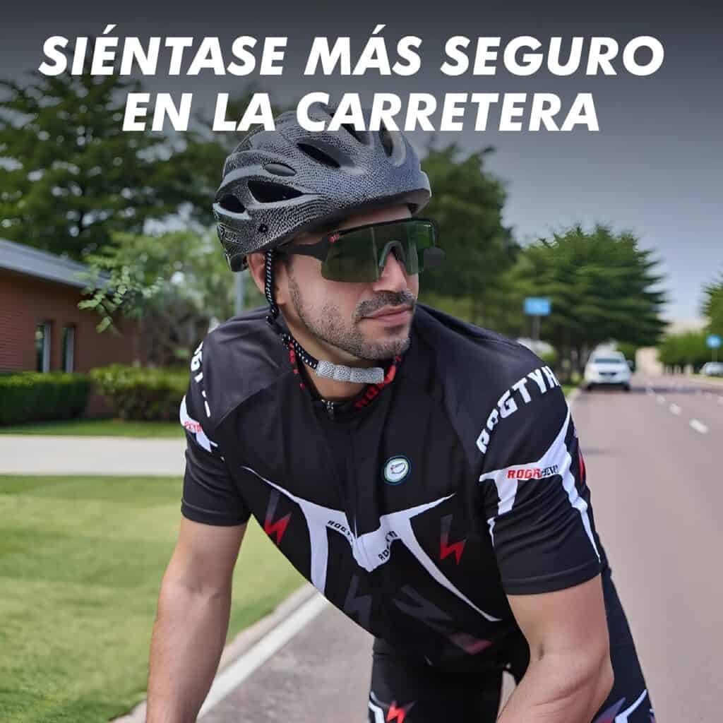Gafas de ciclismo con espejo retrovisor