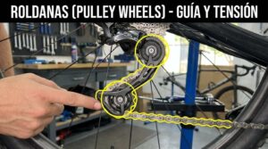 La función de las roldanas en la transmisión de una bicicleta