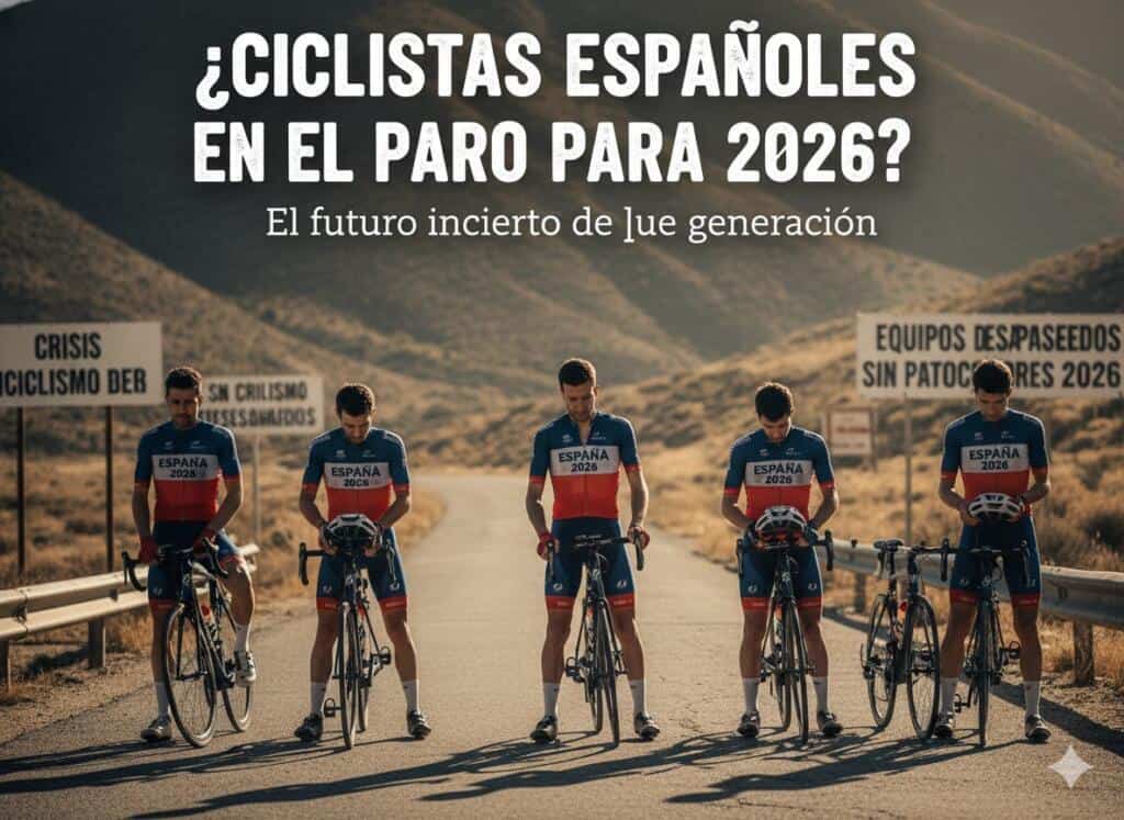 ciclistas profesionales españoles en el paro para 2026