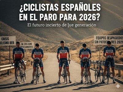 ciclistas profesionales españoles en el paro para 2026