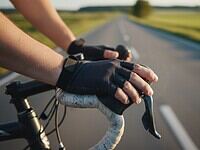 Manos dormidas en bicicleta