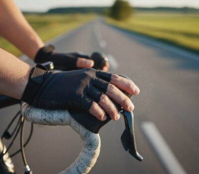 Manos dormidas en bicicleta