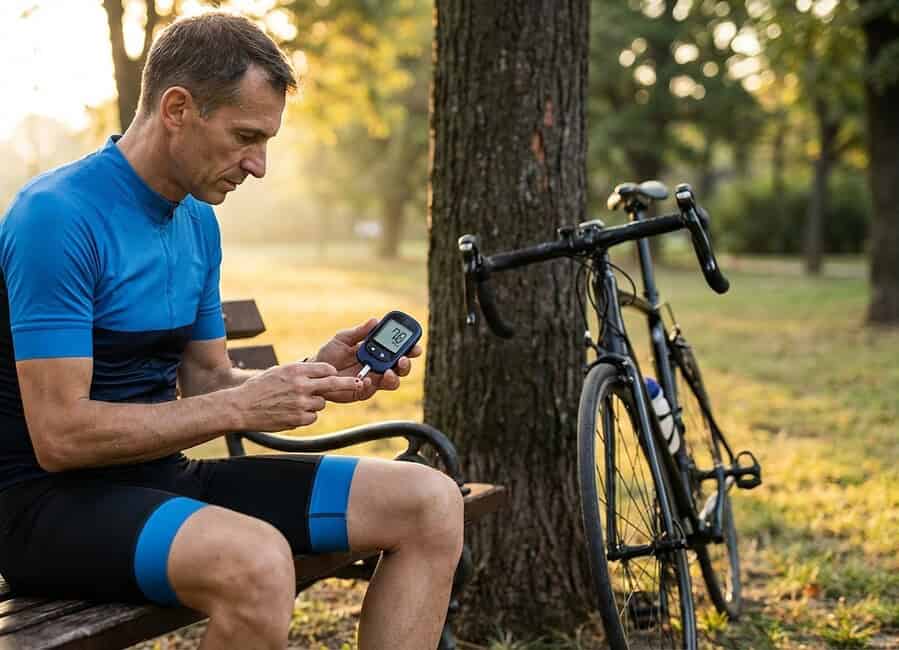 Tomar glucosa en ayunas si eres ciclista