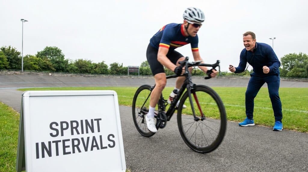 Cómo hacer entrenamiento de sprints en ciclismo