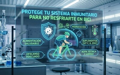 Protege tu sistema inmunitario para no resfriarte en bici