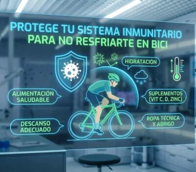 Protege tu sistema inmunitario para no resfriarte en bici