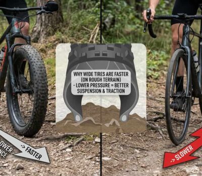 Ruedas anchas en bicicletas