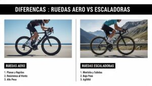 Diferencias entre ruedas Aero o escaladoras