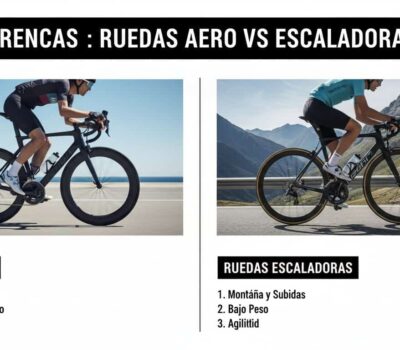 Diferencias entre ruedas Aero o escaladoras