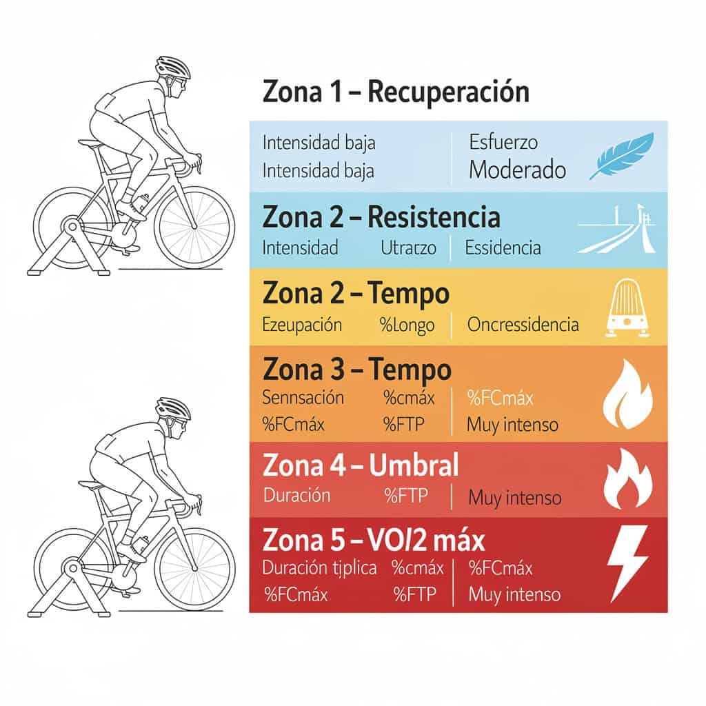 Zonas de entrenamiento en ciclismo