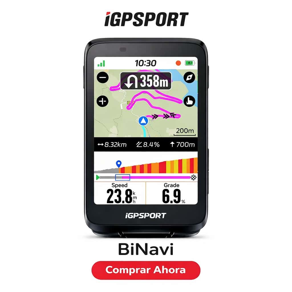 GPS iGPSPORT BiNavi: Análisis Completo del Ciclocomputador